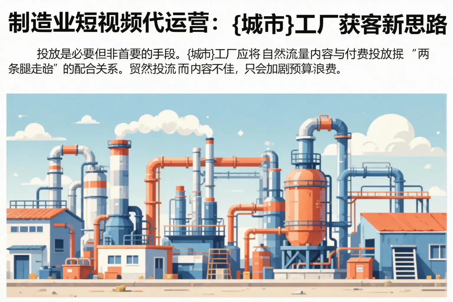 制造业短视频代运营:三河工厂获客新思路