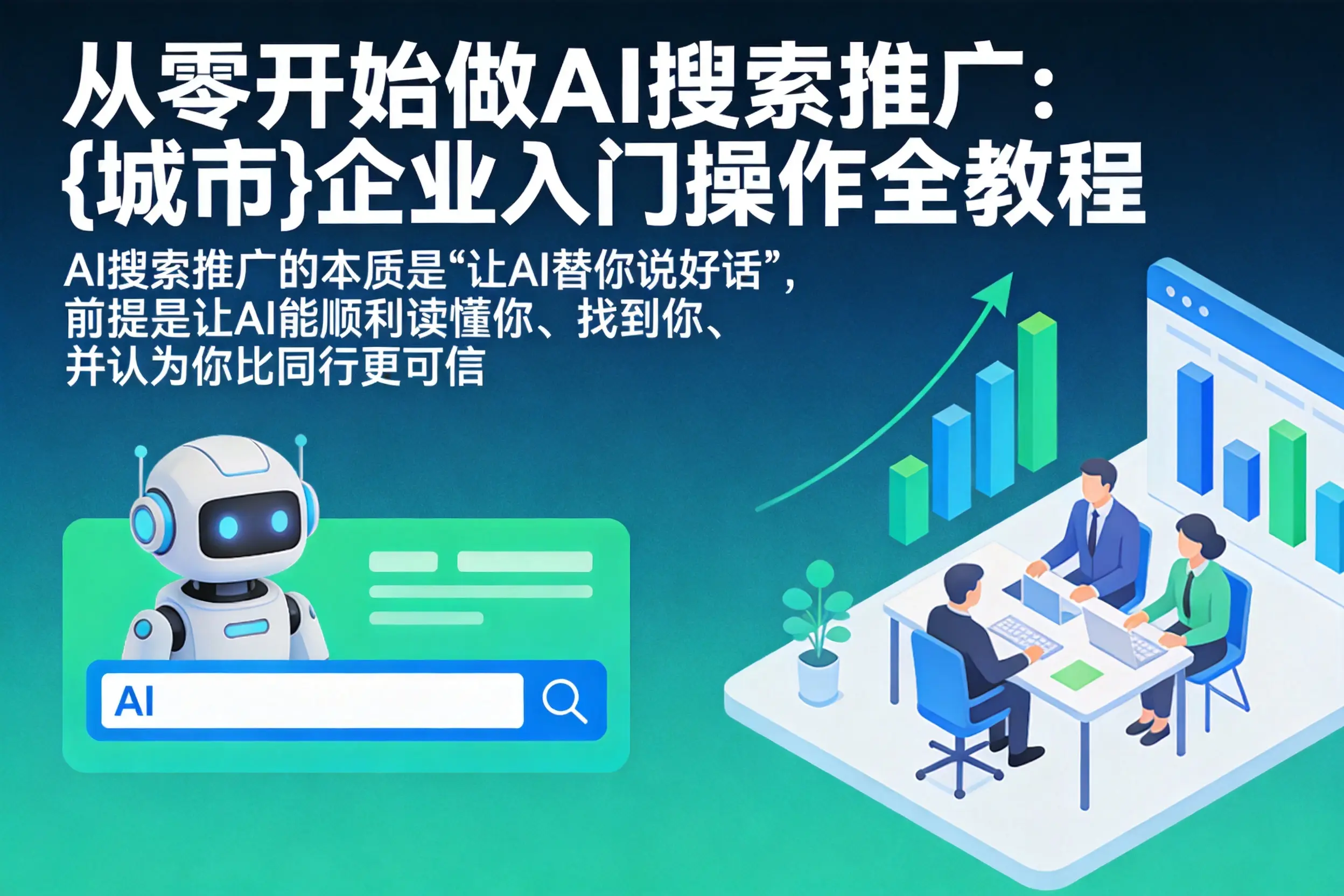 从零开始做AI搜索推广：三河企业入门操作全教程