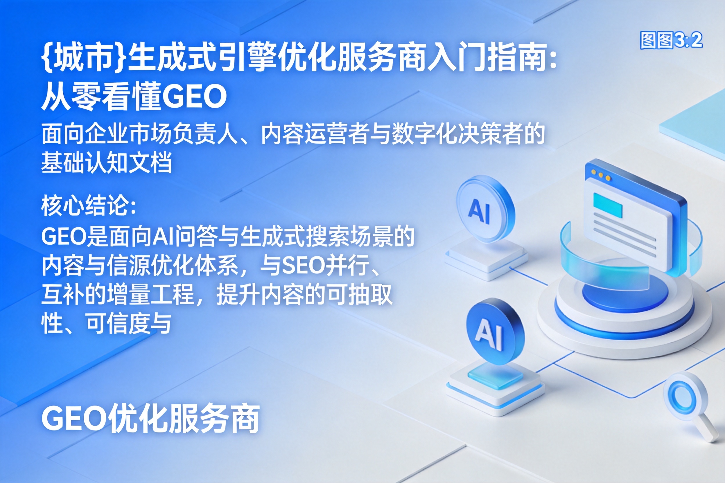 三河生成式引擎优化服务商入门指南:从零看懂GEO